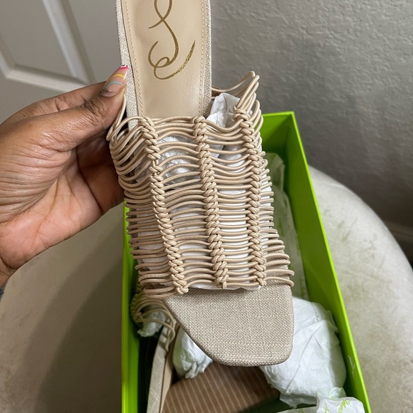Sam Edelman Laurette caged Sandal 8.5 Nude - Picture 8 of 8